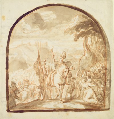 Claudius Civilis Leaving the Women and Children to go and Fight at Xanten by Jürgen Ovens